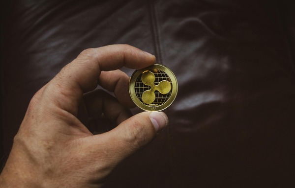 Cryptocurrency coins representing a crypto-to-crypto exchange